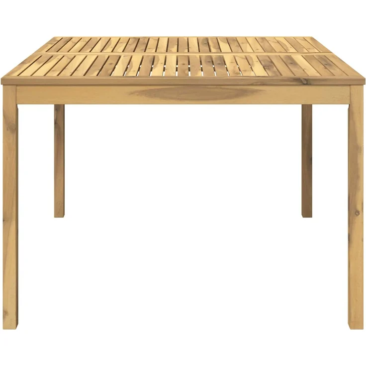vidaXL Gartentisch LAREN Weiß gewaschen 110 x 108,5 x 75 cm 901713 – Bild 3