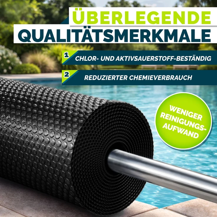 tillvex Pool Solarfolie Rund 400 cm - Schwarz Solarplane Solarheizung Solarabdeckplane Poolheizung Wärmeplane – Bild 8