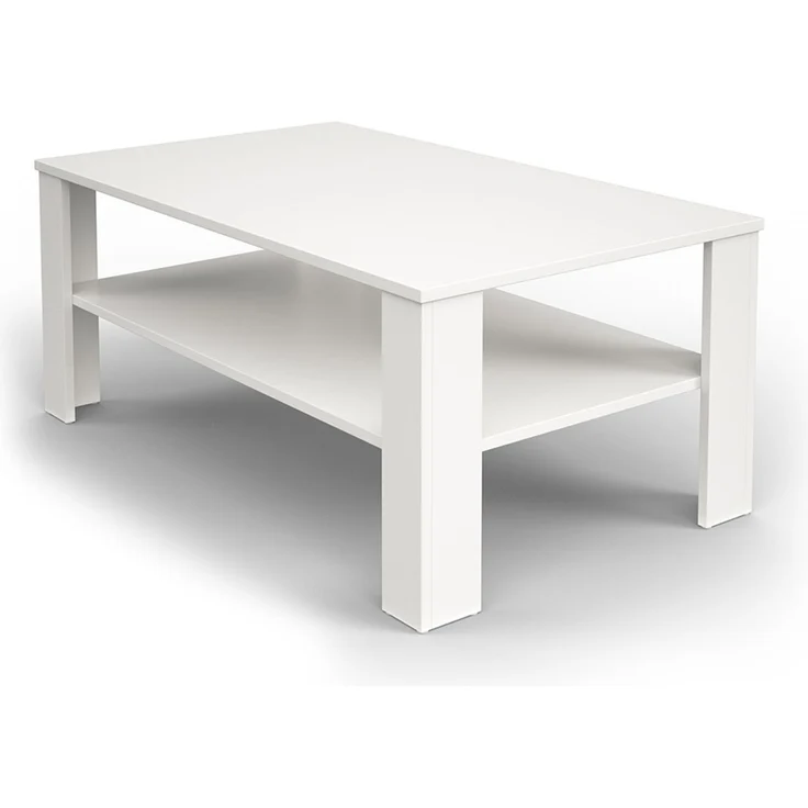 Couchtisch Weiß 100 x 60 cm Vicco – Bild 1
