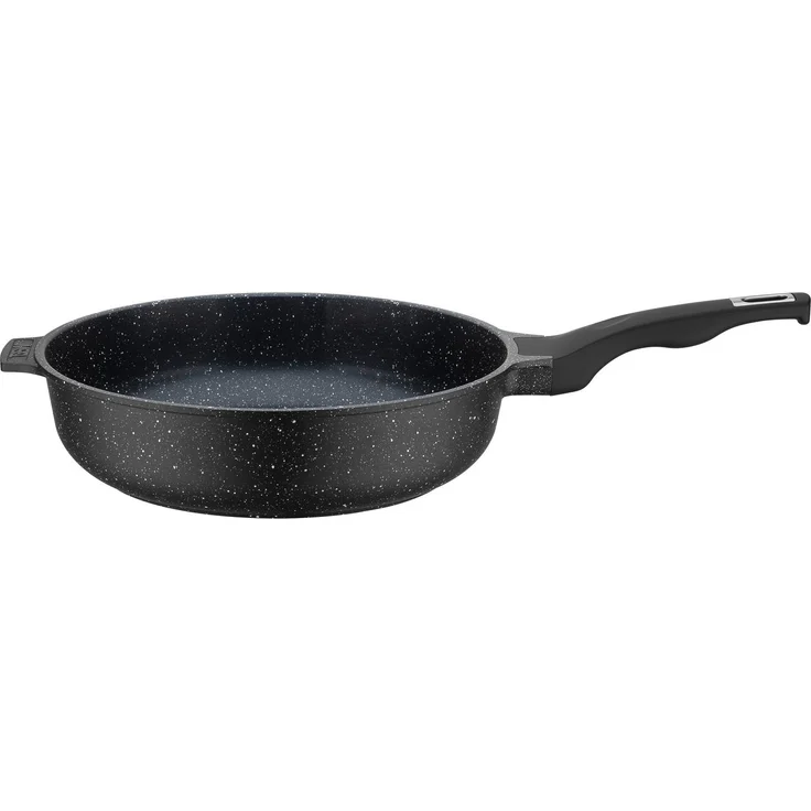 GSW Schmorpfanne Titanium Granit Advanced, Aluminiumguss (1-tlg), Schmorpfanne aus Aluminium-Guss mit Antihaft-Versiegelung – Bild 1