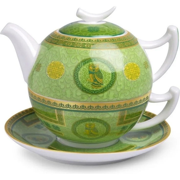TeaLogic Teeservice Tea For One Set Elly Teekännchen Tasse Untert. Fine Bone China (1-tlg), 1 Personen, Tee für eine Person / Tea for One Set