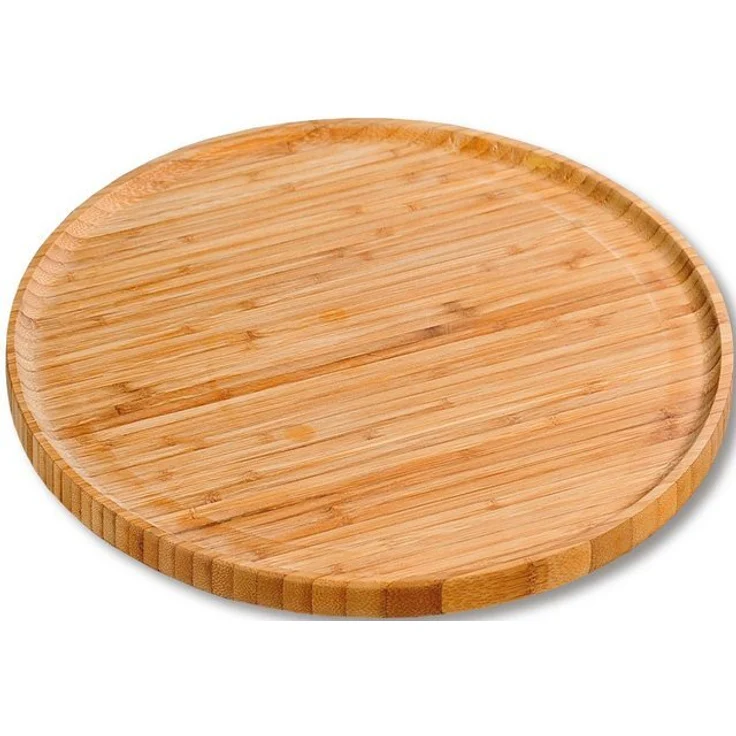 Pizzateller / Servierbrett - Bambus - Ø 32cm – Bild 3