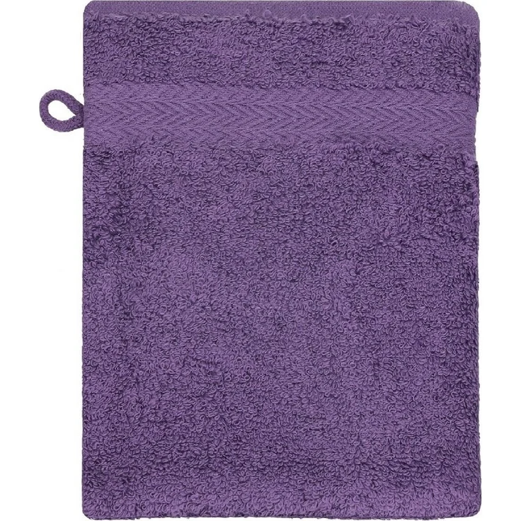 Betz Waschhandschuh 10 Stück Premium 16x21 cm Farbe smaragdgrün und lila, (Set, 10-St) – Bild 3
