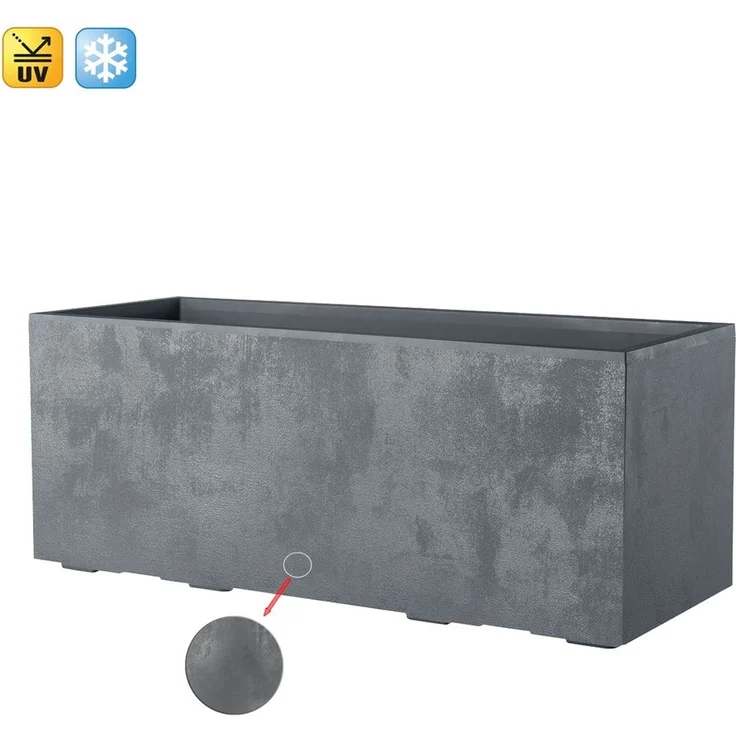 XXL Pflanzkasten Millennium 100 L in Grau mit Tolle Naturstein Optik – Bild 1