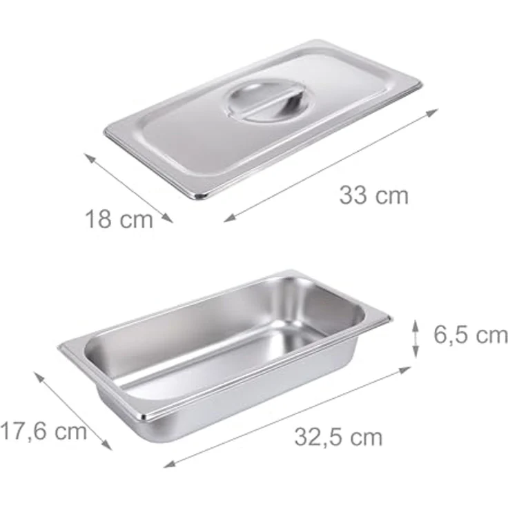 Gastro Behälter GN 1/3 Edelstahl 3er Set 10052911_304 – Bild 4