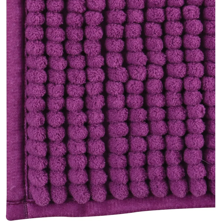 MSV Badematte CHENILLE, rutschsicher, schnelltrocknend, 100% Polyester Microfaser, 2er Kombi-Set, bestehend aus 2 Größen 40x60 und 60x90 cm, 100% Polyester Microfaser, rutschhemmende Beschichtung, waschbar 30°, schnelltrocknend, viele angesagte Trendfa... – Bild 3