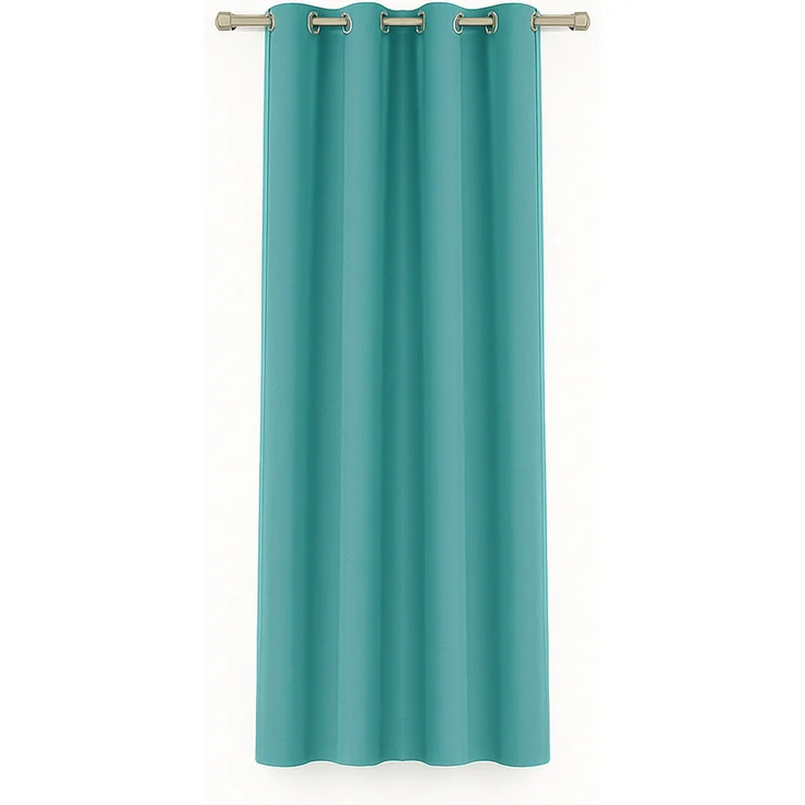 Bestlivings Blickdichte, Gardine mit Ösen, in vielen Größen und Farben Türkis 140x145 cm – Bild 1