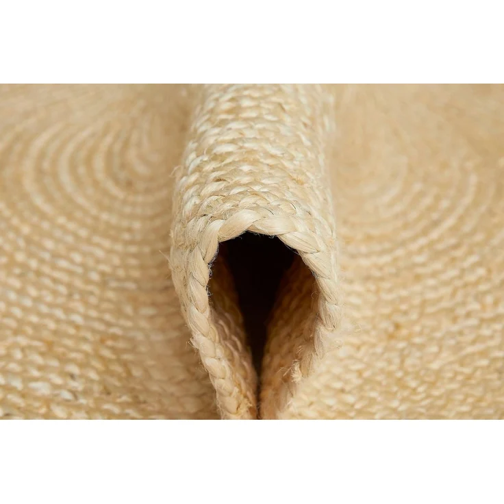 LUXOR living Teppich Ibo, Juteteppich, rund, Höhe: 7 mm, Wendeteppich, handgeflochten, Naturfaser, Boho-Style – Bild 4