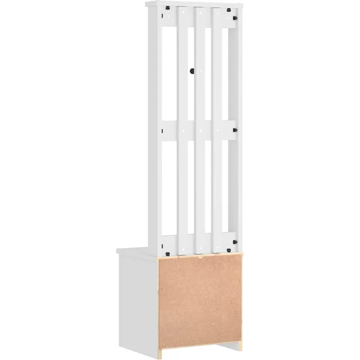 vidaXL Garderobenständer SANDNES Weiß 45x40x159,5 cm Massivholz Kiefer 4010480 – Bild 6