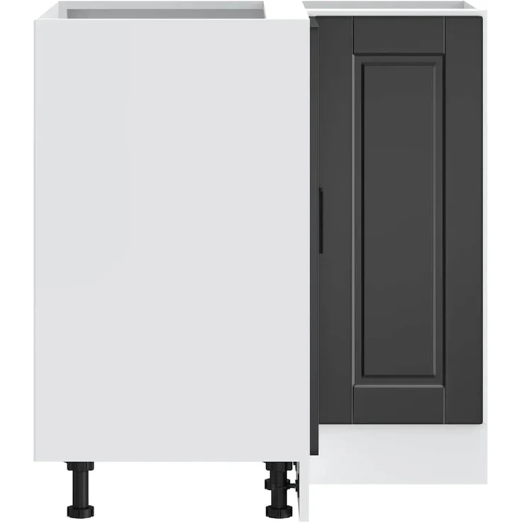 vidaXL Küchen-Eckunterschrank Porto Schwarz Holzwerkstoff 853988 – Bild 6