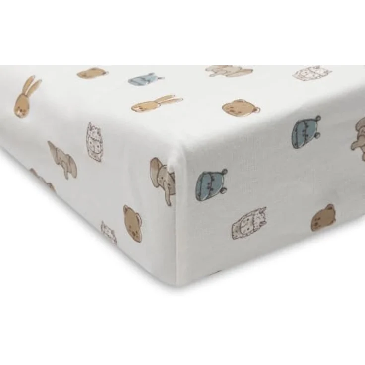 Jollein Wickelauflage Bezug Jersey - 50x70 cm - 100% Baumwolle - Weich & Elastisch - Jollies – Bild 3