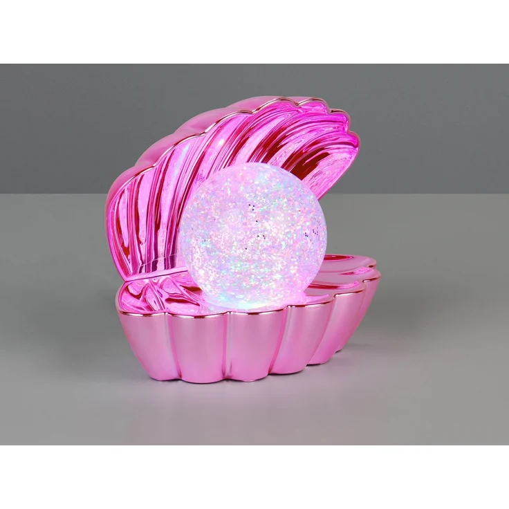 USB Muschel Tischlampe SHELLY Pink mit RGB Beleuchtung, Höhe 14cm – Bild 9