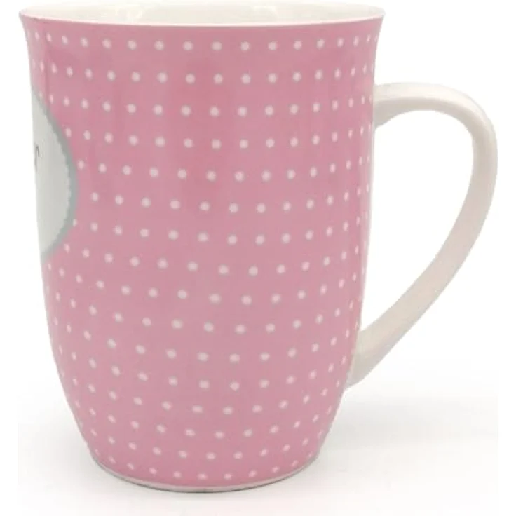 Großer Porzellanbecher Mutterherz in Rosa als liebevolles Geschenk für Mama – Bild 3