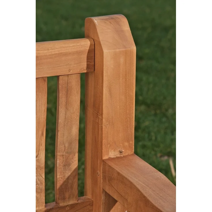 Gartenbank Teakbank HIBAS - Holz Teak 180x61x93 cm | Holzbank 180 Cm Gartenbank Sitzbank Mit Lehne Wetterfest Bank Garten Terrasse – Bild 7