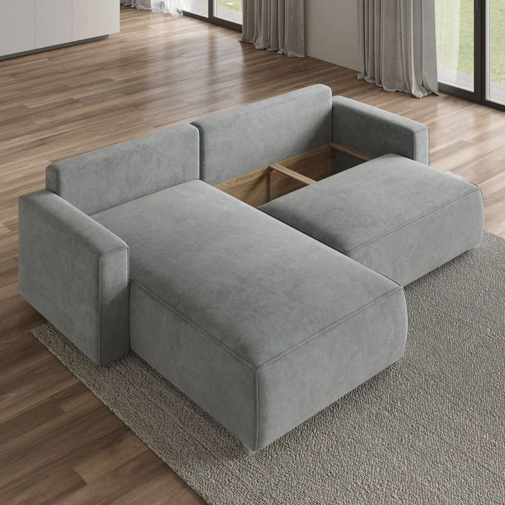 Masseno Ecksofa FORIL mit Schlaffunktion L-Form, Sofa mit Bettkasten – Bild 3