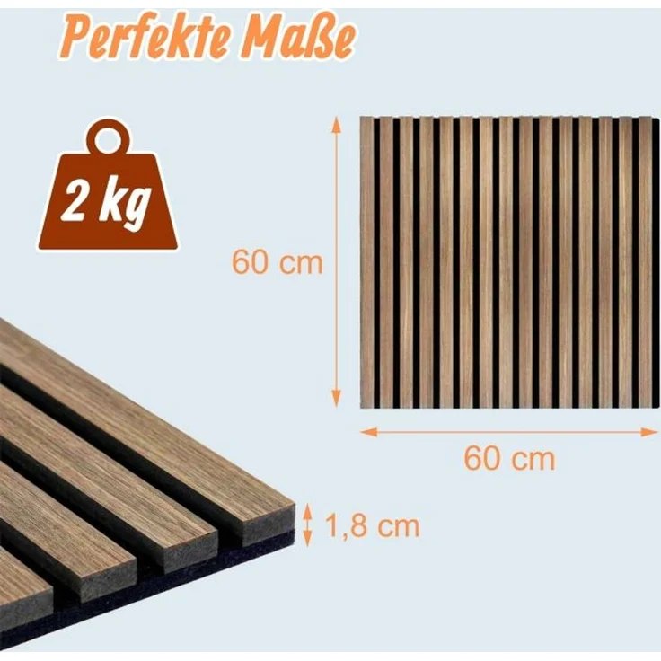Akustikpaneele 4er Set 60 x 60 cm 10053403_9100 – Bild 4