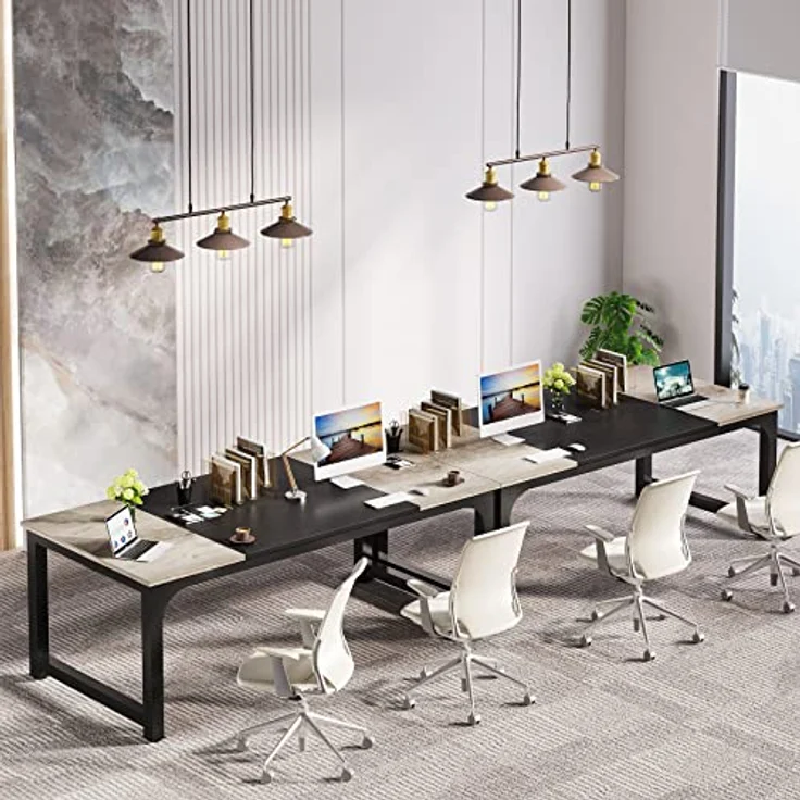 LITTLE TREE 70,8 Zoll großer Chefschreibtisch, einfacher Computerarbeitsplatz mit 31,5 Zoll breiter Arbeitsfläche für das Homeoffice – Bild 5