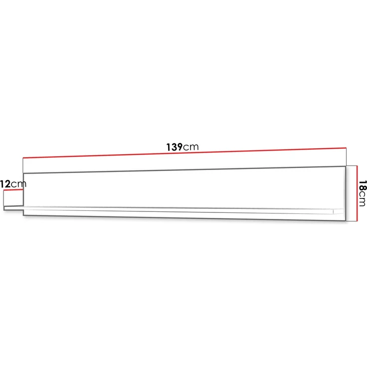 Wandboard Doppo L-138 (Farbe: Schwarz) – Bild 4