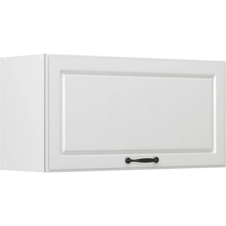Hängeschrank R-Line Weiß Landhaus/Weiß 80 cm Flach Vicco – Bild 1
