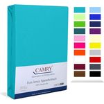 Camry Spannbettlaken CLASSIC, Jersey Baumwolle, Gummizug: rundum, viele Farben, alle Matratzenhöhen, Bettlaken, Spannbetttuch
