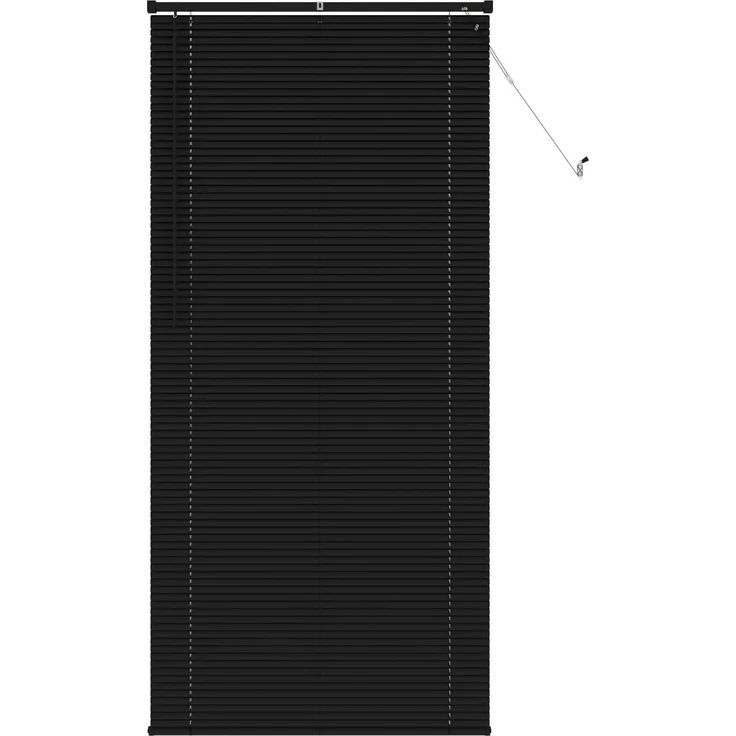 vidaXL Venezianische Jalousie Schwarz 213 x 70 cm 25 mm PVC 42003748 – Bild 2
