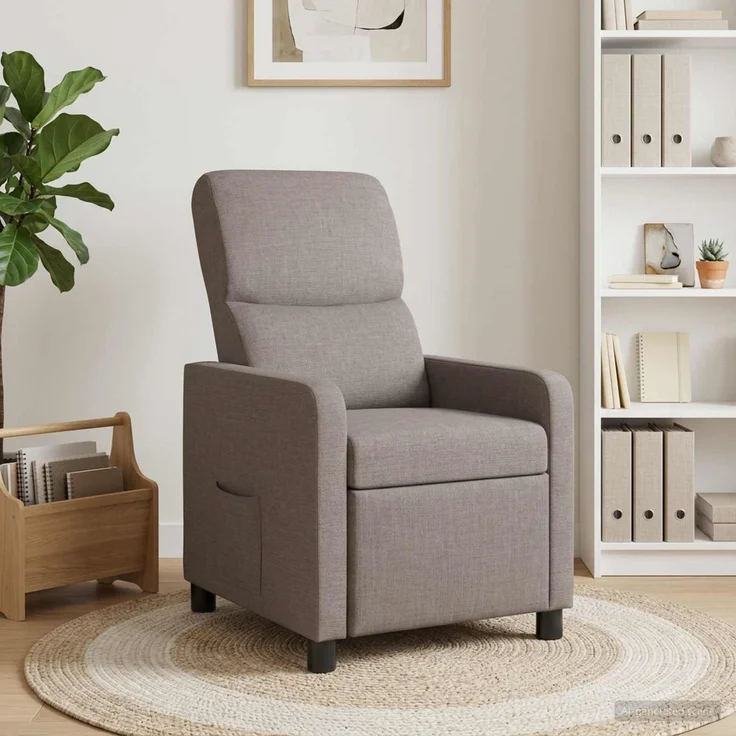 vidaXL Liegesessel Taupe Polyester 42034823 – Bild 3