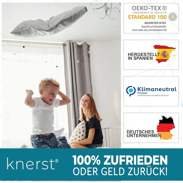KNERST Kopfkissen Kinderkopfkissen, Füllung: FitForm Technologie – 100% Polyester, Komfortkissen Kinder für optimale Stützkraft, Kinderkopfkissen für weiche Träume – Bild 7