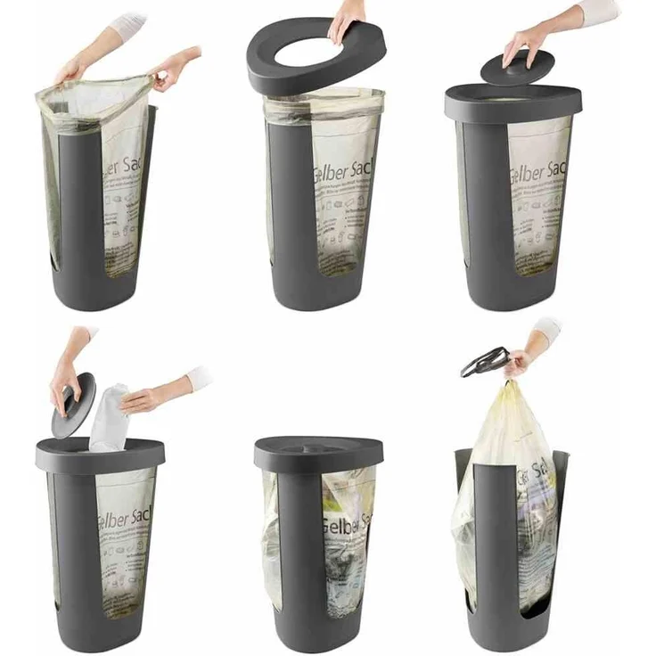 Rotho Müllsackständer "Fabu" 50 l anthrazit – Bild 4