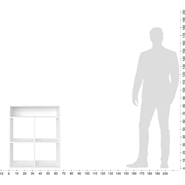KOMTO Bücherregal RIM4 Regal Standregal Würfelregal Büroregal Bücherschrank, Wohnzimmer für Kinderzimmer 65,8 х 30,7 х 80,4 cm – Bild 10