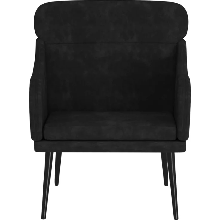 Sessel wohnzimmer, Relaxsessel, Fernsehsessel Schwarz 63x76x80 cm Samt – Bild 3