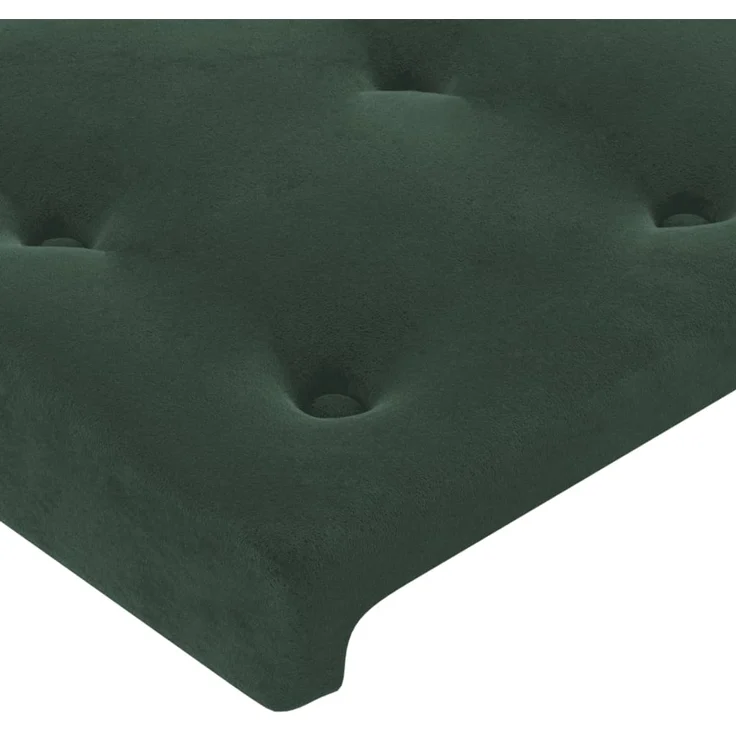 vidaXL Kopfteil mit Ohren Dunkelgrün 103x16x78/88 cm Samt 3119247 – Bild 5