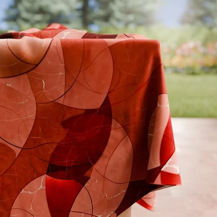 PETTI Artigiani Italiani - Tischdecke, Tischdecke, Tischdecke für die Küche aus Baumwolle, Design Herzen, Beige X18 Plätze (140 x 360 cm), 100% Made in Italy – Bild 4