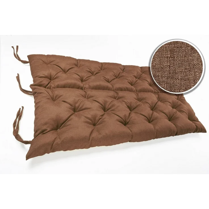 sunnypillow Bankauflage Bankauflage Stuhlkissen viele Farben und Größen zur Auswahl, 120 cm x 40 cm x 40 cm braun – Bild 3