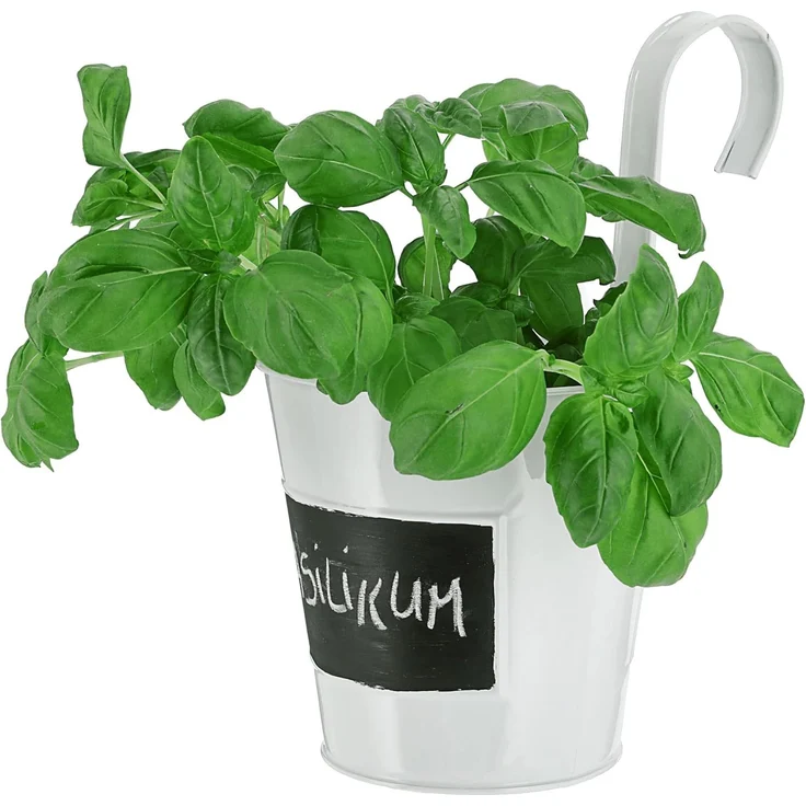 CEPEWA Übertopf Übertopf 3er Set weiß Ø15cm H15cm Kräutertopf (3 St) – Bild 4