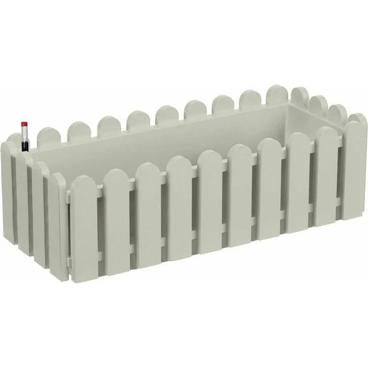 ONDIS24 Blumenkasten Landhaus Balkonkasten Kasten Aqua Comfort Pflanzkübel, aus recyceltem Kunststoff, witterungsbeständig, inkl. Wasserspeicher
