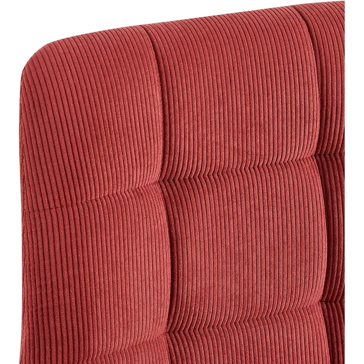 CLP 4er Set Esszimmerstuhl Tilde gepolstert mit Rückenlehne bis 150 kg belastbar,Farbe:bordeauxrot;Material:Cord – Bild 5