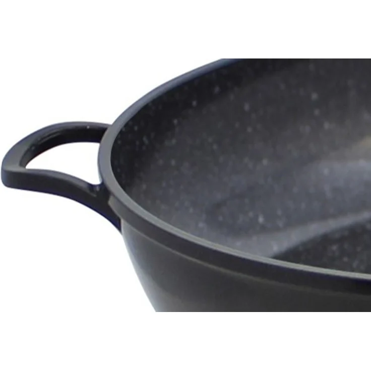 Elo Schmorpfanne mit Glasdeckel 28cm, Aluminiumguss (1-tlg), Induktion, Ø 28 cm – Bild 3