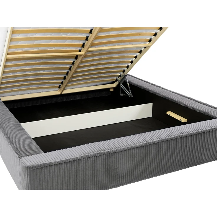 Polsterbett mit bettkasten Gerozza, Stoff: Cord (Top Sztruks 02, 140 x 200 cm) – Bild 7