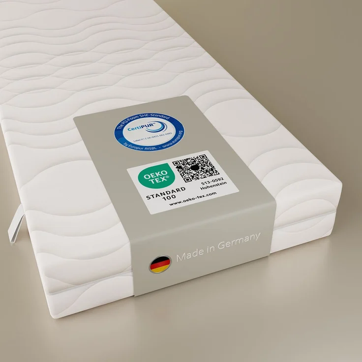 Ortho Dynamic Matratze 90x190 Höhe 19cm, 7-Zonen Gel Matratze H3&H4, Öko-Tex zertifiziert, Made in Germany – Bild 2