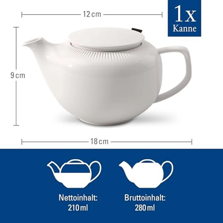 Villeroy & Boch Afina Teekanne mit Deckel & Filter 420 ml – Bild 4