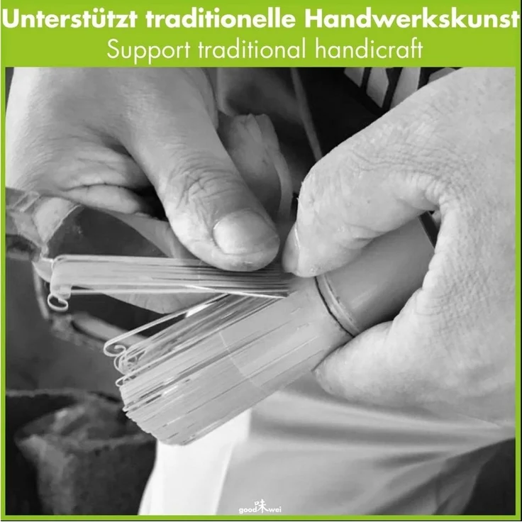 Goodwei Teelöffel Set Matcha-Löffel & -Besen, weiß,120 Borsten (2 Stück), Handgefertigt – Bild 2