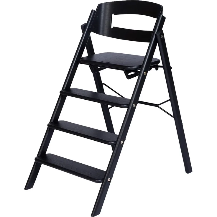 KAOS Klapp Hochstuhl – Klappbar – Oak Black Schwar