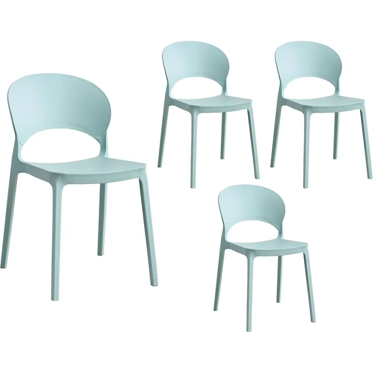 LC Garden Stapelstuhl »Vini« Gartenstuhl Stapelstuhl Bistrostuhl Kunststoff stapelbar (4 St)