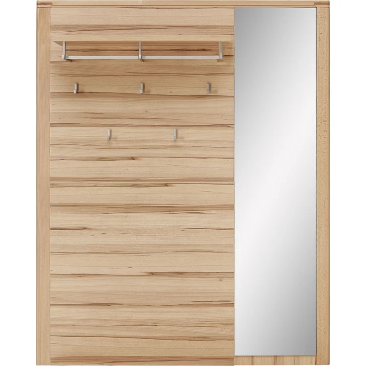 Garderoben-Set >Nature One< (2-teilig) in Kernbuche - 120x205x40 (BxHxT) – Bild 5