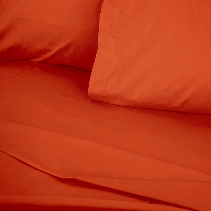 L'essentiel Maison 'Tonne Orage - True' Ranforce Super King Spannbettlaken (FR) (IT) (ES) (DE), Zimt, 200+30 x 180 cm – Bild 3