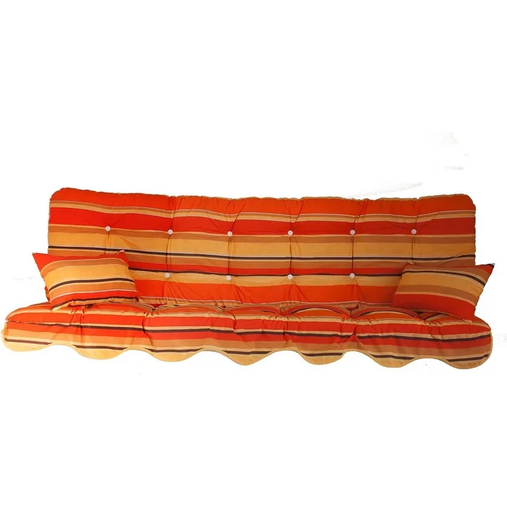 Kühnemuth Auflagekissen Auflagen Set Hollywoodschaukel Sitzkissen 150x50 cm Design 850