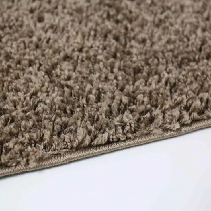 VIMODA Prime Shaggy Teppich Hochflor Langflor Teppiche Modern Einfarbig Nougat Hellbraun, Maße:70x250 cm – Bild 5