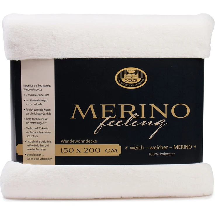 Wohndecke Merino Wendewohndecke, Gözze, kuschelig weich – Bild 2