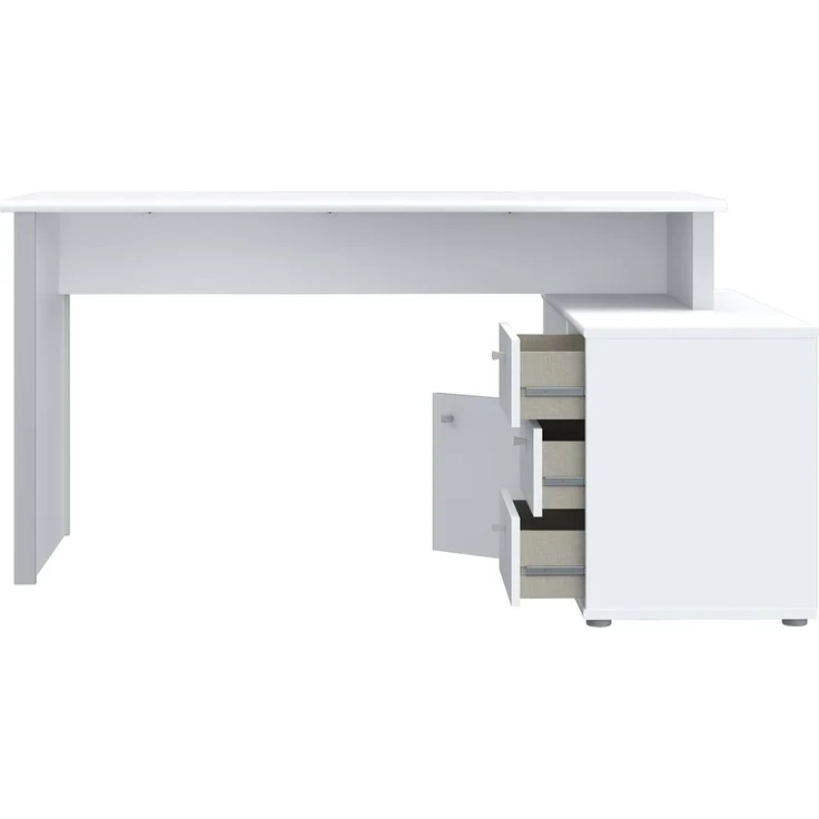Forte Schreibtisch TEMPRA 2 - Büro in Weiß (120)-Grey (A11) – Bild 5