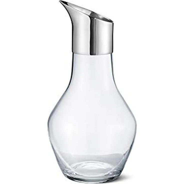 Georg Jensen Wasser-Kanne Sky Glas & Edelstahl